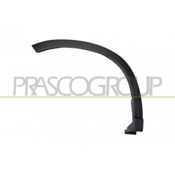 Extension d'Aile avant côté chauffeur-Noire-Structuree-avec Clips-avec Biadhesif