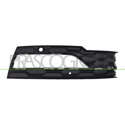 Grille Droite De Pare-Chocs-Avant-Noire-Avec Sieges Antibrouillard-Avec Trous Ra