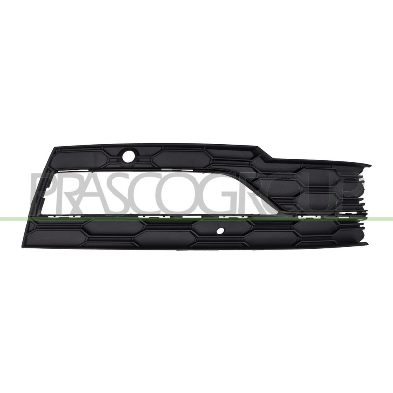 Grille Droite De Pare-Chocs-Avant-Noire-Avec Sieges Antibrouillard-Avec Trous Ra Grille Droite De Pare-Chocs-Avant-Noire-Avec Sieges Antibrouillard-Avec Trous Ra