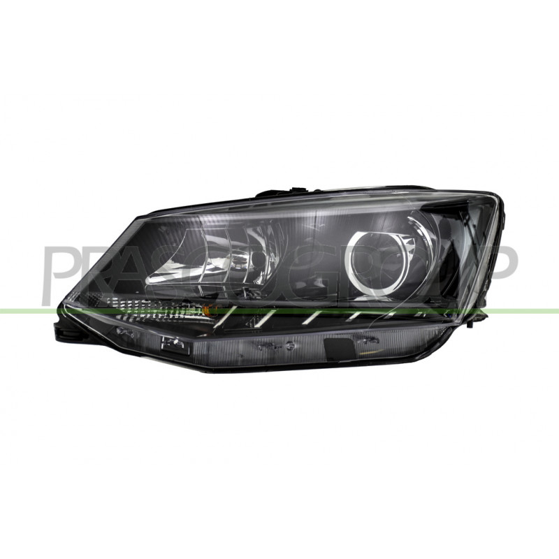 Phare côté chauffeur H7 Electrique avec Moteur-avec Feu de Jour-Noir-Led Phare côté chauffeur H7 Electrique avec Moteur-avec Feu de Jour-Noir-Led