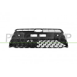 Grille De Calandre-Noire-Brillante-Avec Trous Capteurs