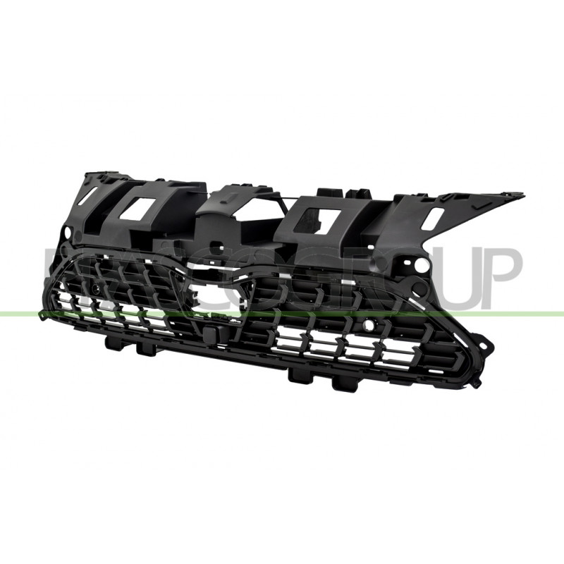 Grille De Calandre-Noire-Avec Trous Radar+Support Grille De Calandre-Noire-Avec Trous Radar+Support