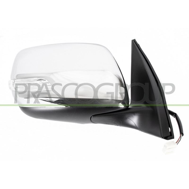 Retroviseur Droit Electrique-Noir-Avec Feu-Convexe/Chrome'-Avec Coquille Chromee Retroviseur Droit Electrique-Noir-Avec Feu-Convexe/Chrome'-Avec Coquille Chromee