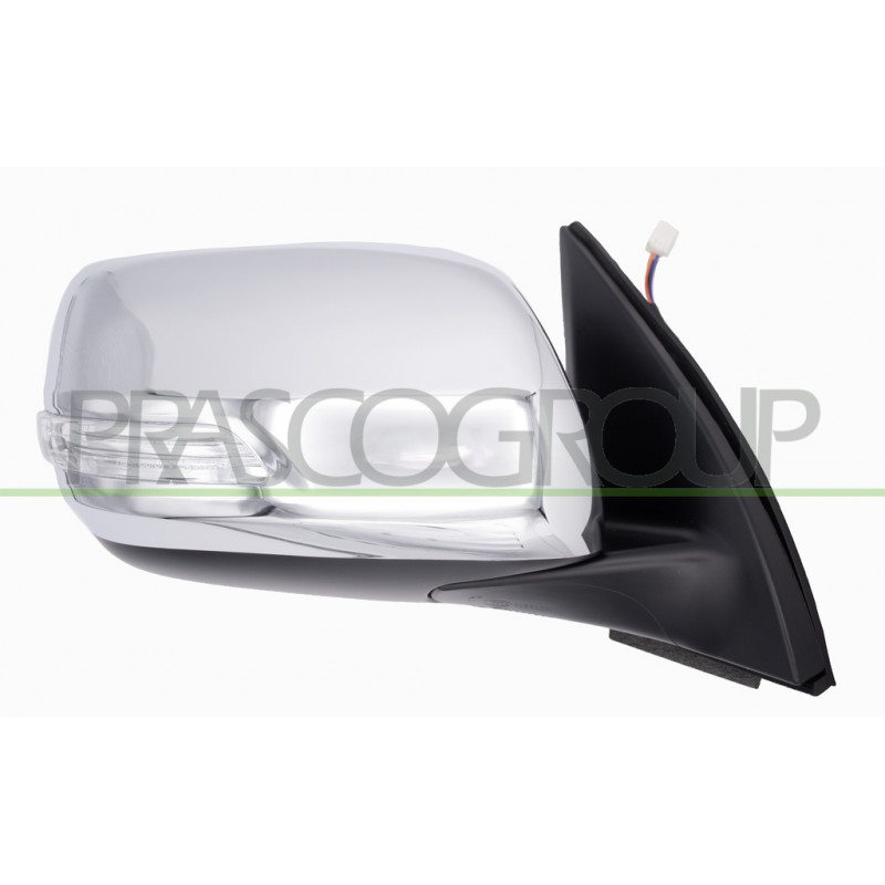 Retroviseur Droit Electrique-Noir-Rabattable-Avec Feu-Convexe/Chrome'-Avec Coqui Retroviseur Droit Electrique-Noir-Rabattable-Avec Feu-Convexe/Chrome'-Avec Coqui