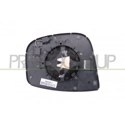 Verre De Retroviseur Gauche Convex-Chauffant-Chrome'