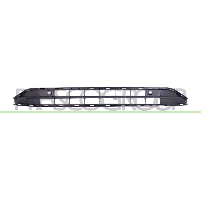 Grille Centrale De Pare-Chocs Avant-Noire Avec Trous Radar+Supports Grille Centrale De Pare-Chocs Avant-Noire Avec Trous Radar+Supports