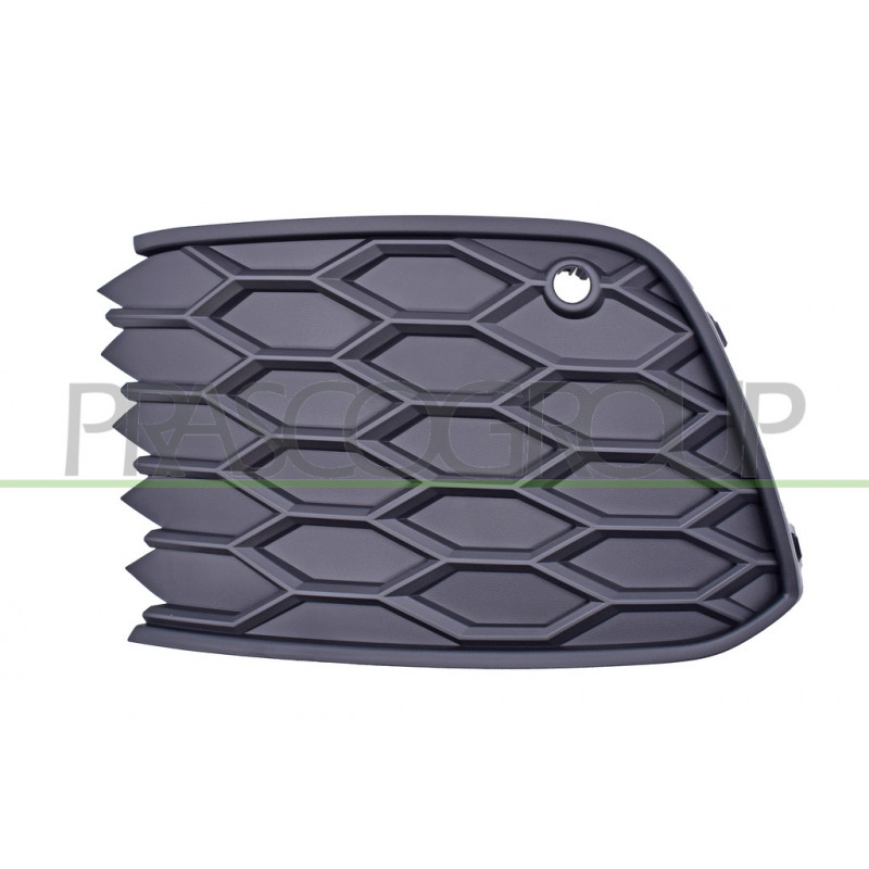 Grille Gauche De Pare-Chocs-Avant-Noire-Avec Trous Radar+Support Grille Gauche De Pare-Chocs-Avant-Noire-Avec Trous Radar+Support