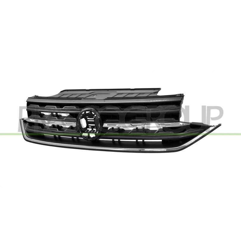 Grille De Calandre-Noire-Avec Moulure Chromee