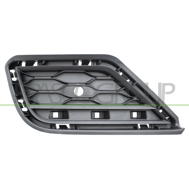 Grille côté passager de Pare-Chocs arrière Noire avec Trous Radar avec supports Grille côté passager de Pare-Chocs arrière Noire avec Trous Radar avec supports