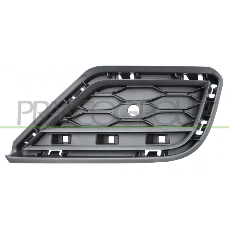 Grille côté chauffeur de Pare-Chocs arrière Noire avec Trous Radar avec supports Grille côté chauffeur de Pare-Chocs arrière Noire avec Trous Radar avec supports