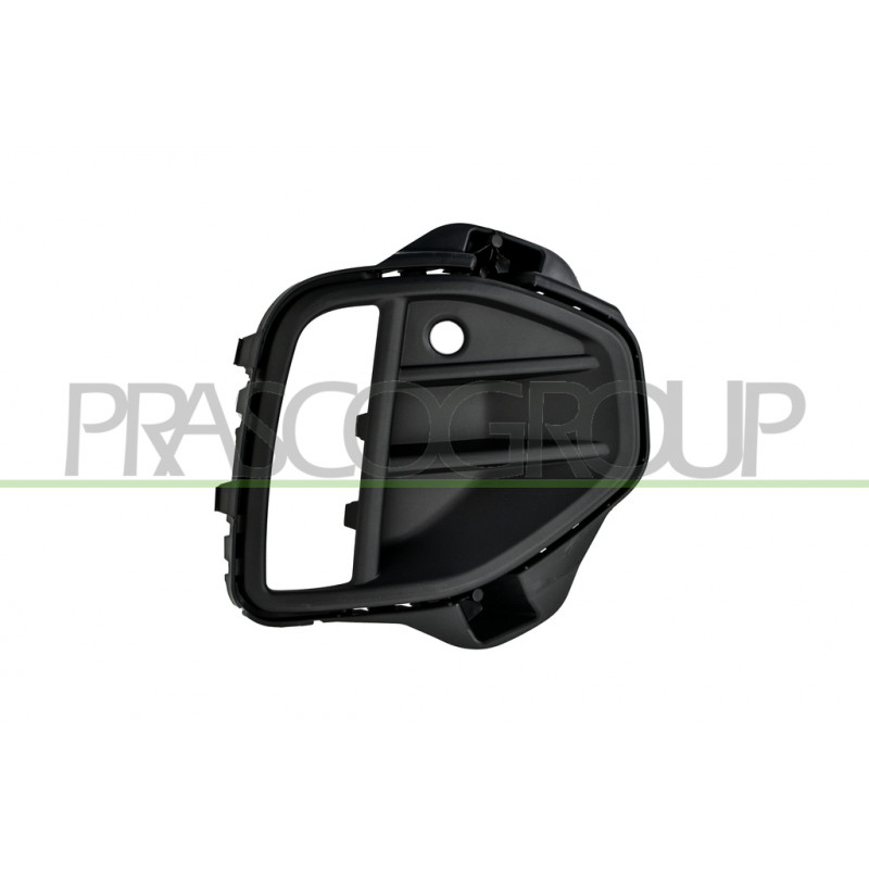 Grille Droite De Pare-Chocs-Avant-Noire-Avec Trous Radar+Supports Grille Droite De Pare-Chocs-Avant-Noire-Avec Trous Radar+Supports