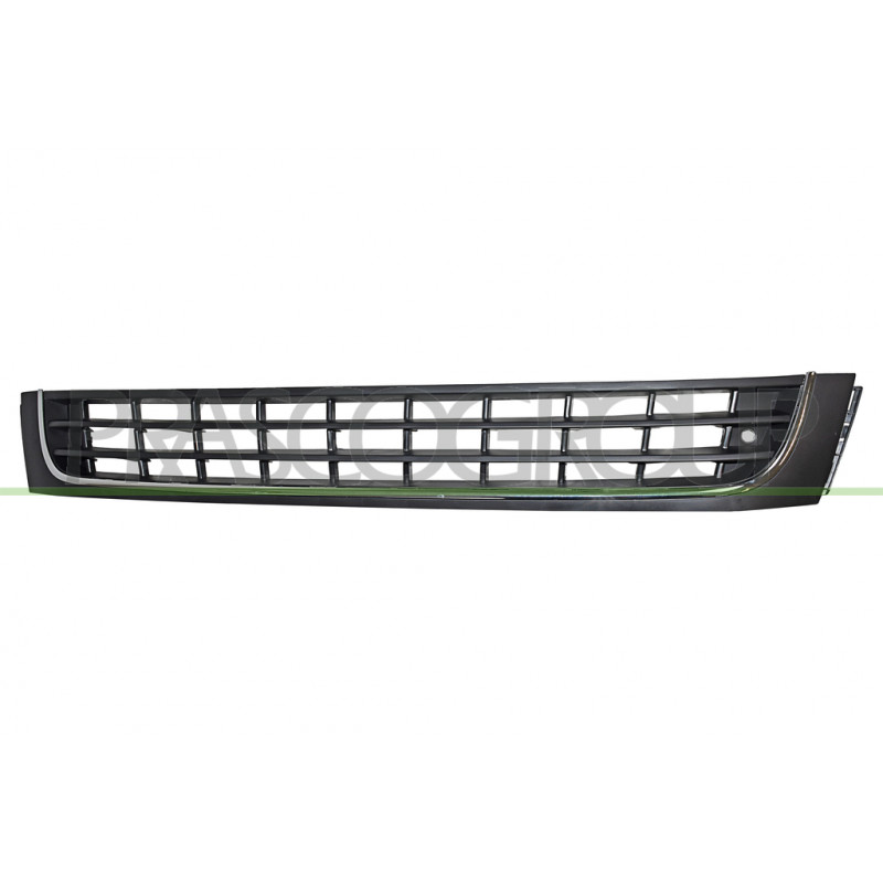 Grille de Pare-Chocs-Avant-Centrale-Noire-Structure'-avec Molure Chromee Grille de Pare-Chocs-Avant-Centrale-Noire-Structure'-avec Molure Chromee