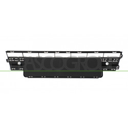 Grille Centrale De Pare-Chocs Avant-Noire Avec Trous Radar+Supports