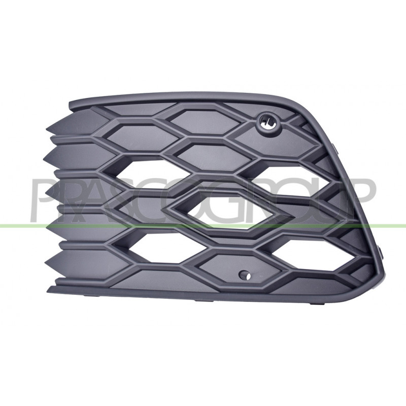 Grille côté chauffeur de Pare-Chocs-Avant-Noire-avec Sieges Antibrouillard-avec Grille côté chauffeur de Pare-Chocs-Avant-Noire-avec Sieges Antibrouillard-avec