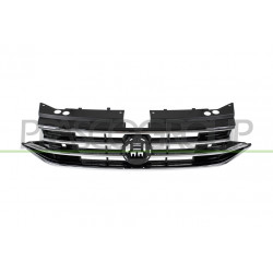 Grille Calandre-Noire-Brillant-avec Moulure Chromee' Mod. Elegance