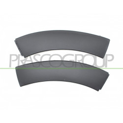 Jeu d'enjoliveur de pare-chocs arrière noir structuré.