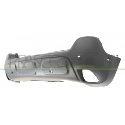 Pare-Chocs Arriere Noir Structure'-Avec Trous Radar Et Aide De Stationnement?