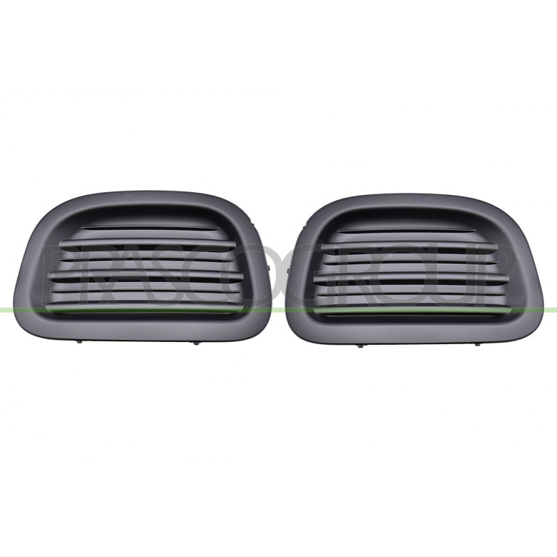 Jeu de Grille de Pare-Chocs avant Noir-Sans Sieges Antibrouillard (côté passager