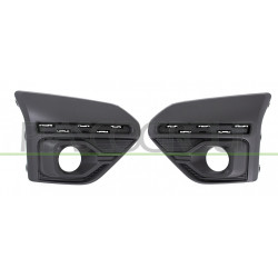 Jeu de Grille de Pare-Chocs Avant-Noire-Structure'-avec Sieges Antibrouillard-av