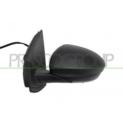 Retroviseur Gauche-Electrique-Noir-Chauffant-Convexe-5 Broches