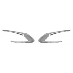 Jeu de moulure chrome de grille de pare-chocs avant