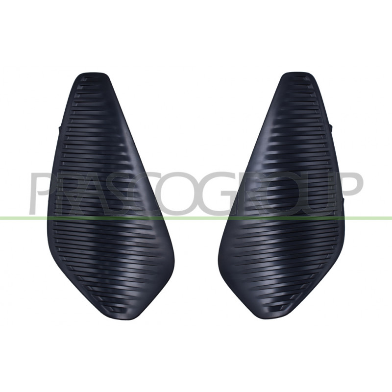 Jeu de Grille de Pare-Chocs Avant-Noir-Structure'-(côté passagerôté chauffeur)