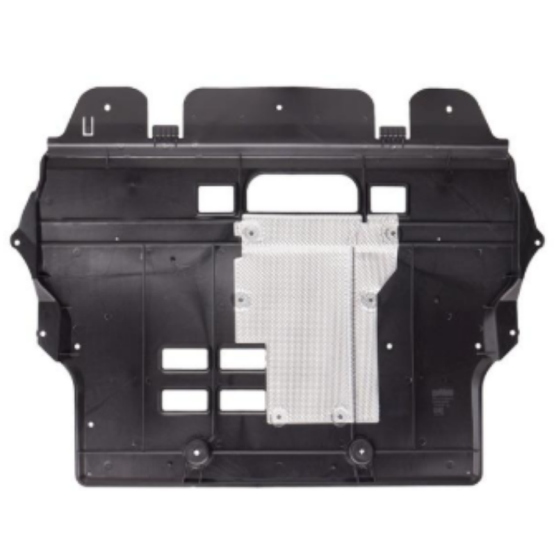 Cache sous moteur avec partie en aluminium