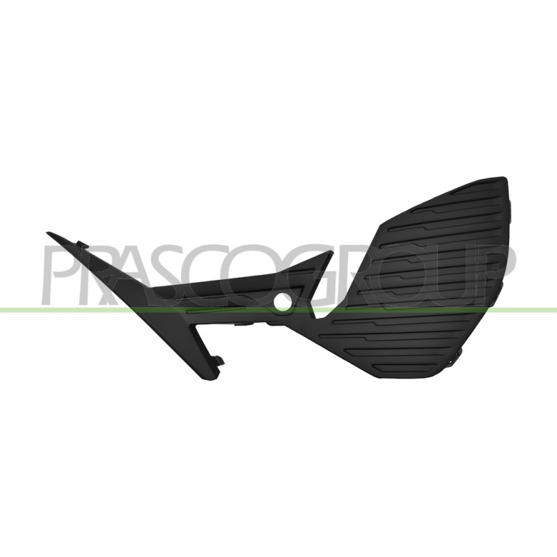 Grille Gauche De Pare-Chocs-Avant-Noire-Structuré-Avec Trou Radar