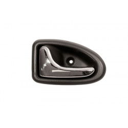 Manecilla Interior Delantera Izquierda  Con Palanca Cromada-Escudo Negro