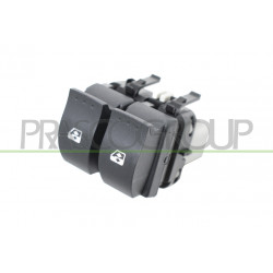 Panneau à bouton-poussoir noir pour porte avant côté chauffeur