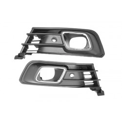Jeu de grille noir de pare-chocs avant