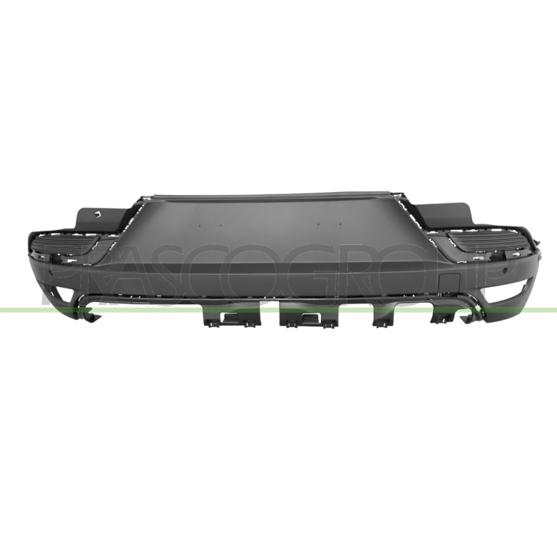 Pare-Chocs Arriere Inferieur Noir Structure'-Avec Trous Radar Et Aide De Station