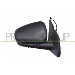 Retroviseur Droit Manuel-Noir-Avec Sonde-Convexe-2 Broches
