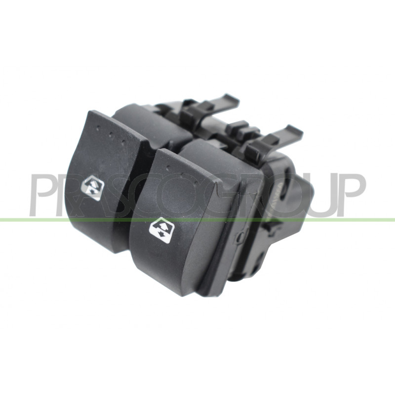 Panneau à bouton-poussoir noir pour porte avant côté passager