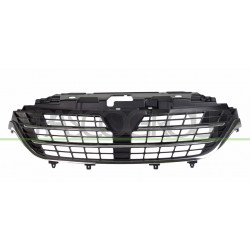 Grille Calandre Noire avec Moulures et Cadre Chrome'