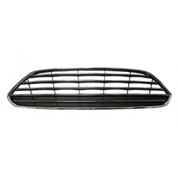 Grille de calandre noir avec moulure chrome et cadre chrome