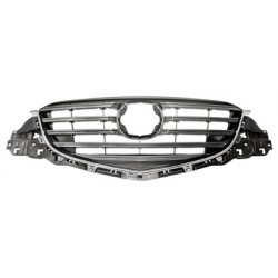 Grille de calandre gris brillant avec moulure chrome