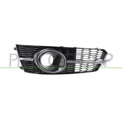 GRILLE GAUCHE NOIRE BRILLANTE DE PARE-CHOCS-AVEC SIEGES ANTIBROUILLARD-AVEC CADR